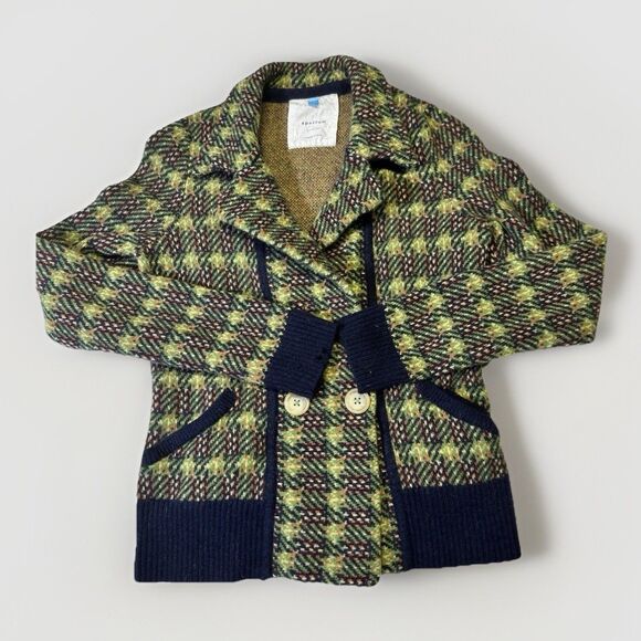 Anthropologie Sparrow Women’s Cardigan Sweater Small Fair Isle Wool Blend - Picture 1 of 8